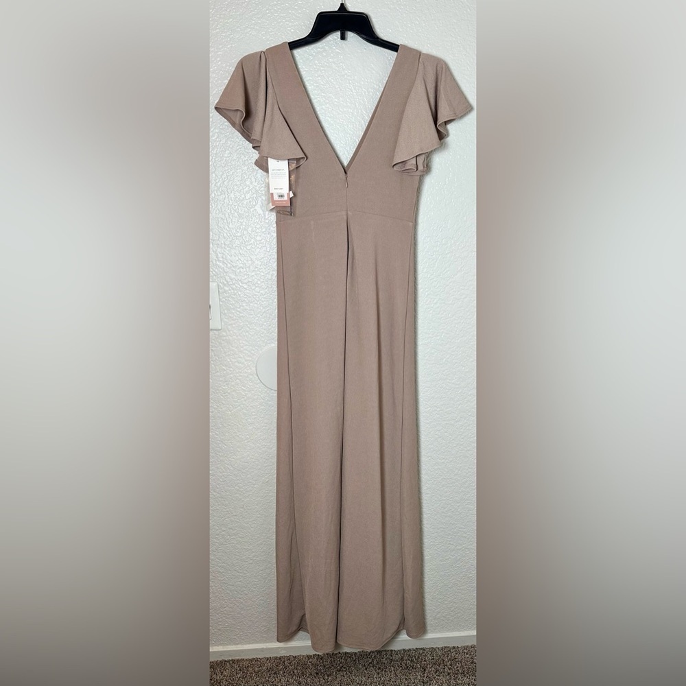 NWT Birdy Grey Hannah Dress in Crepe Taupe - Picture 6 of 7